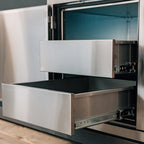 36″ 2-Drawer Dry Storage Pantry & Enclosed Cabinet Combo
