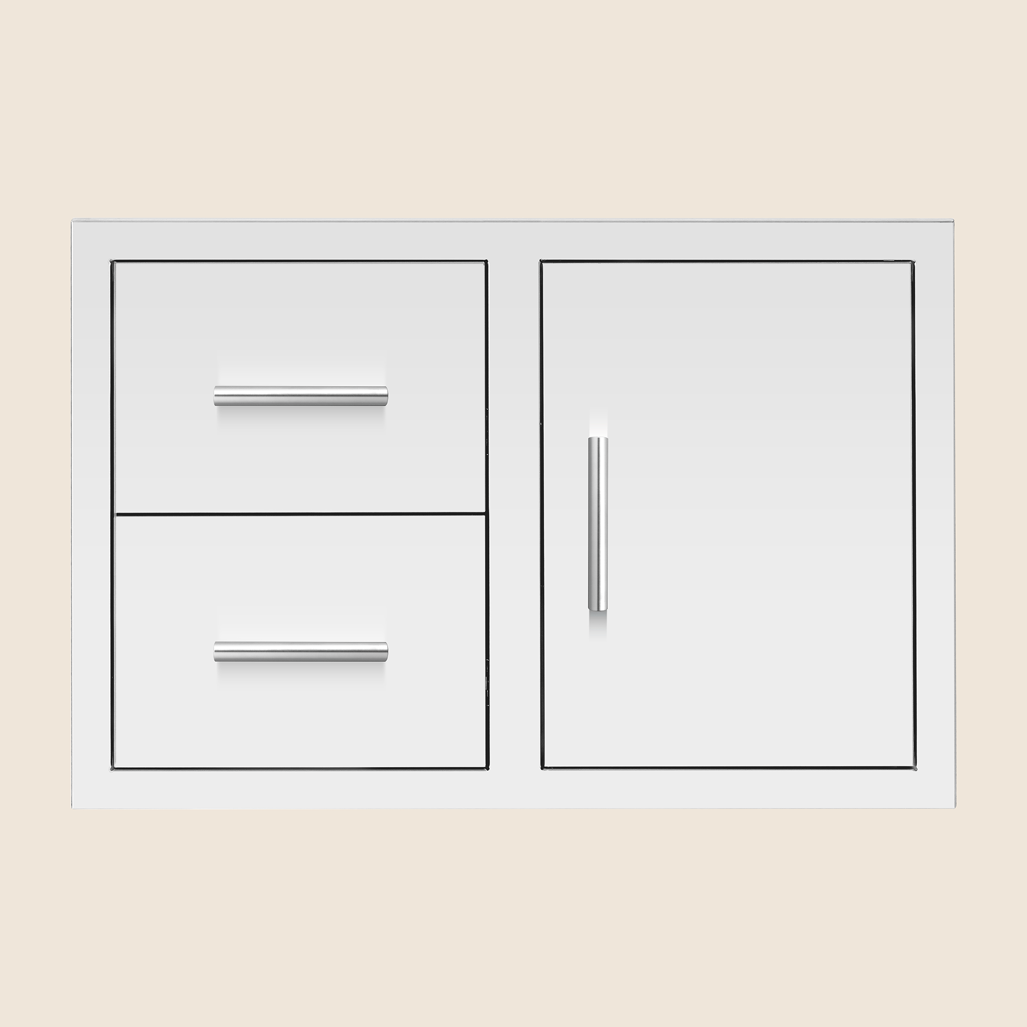 33″ 2-Drawer and Access Door Combo w/ Masonry Frame