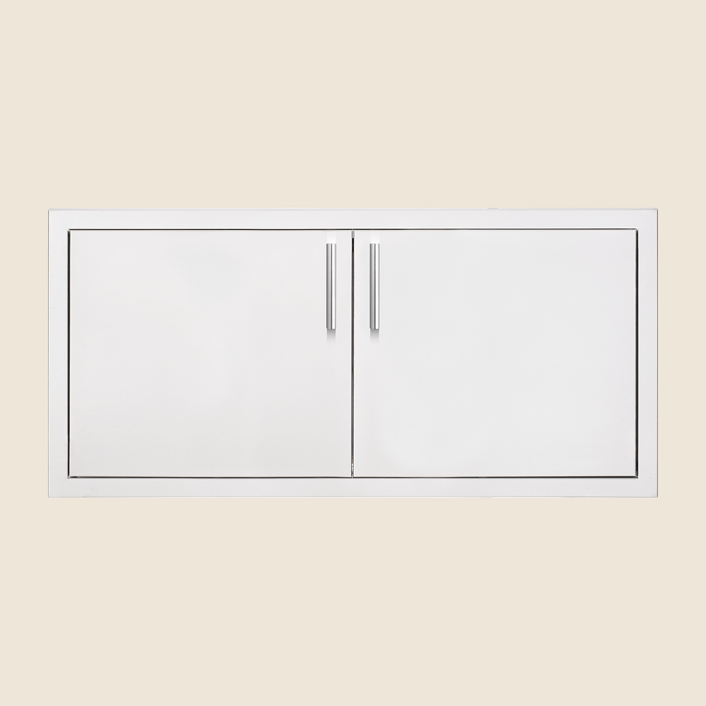 36″ 2-Drawer Dry Storage Pantry & Enclosed Cabinet Combo