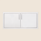 36″ 2-Drawer Dry Storage Pantry & Enclosed Cabinet Combo