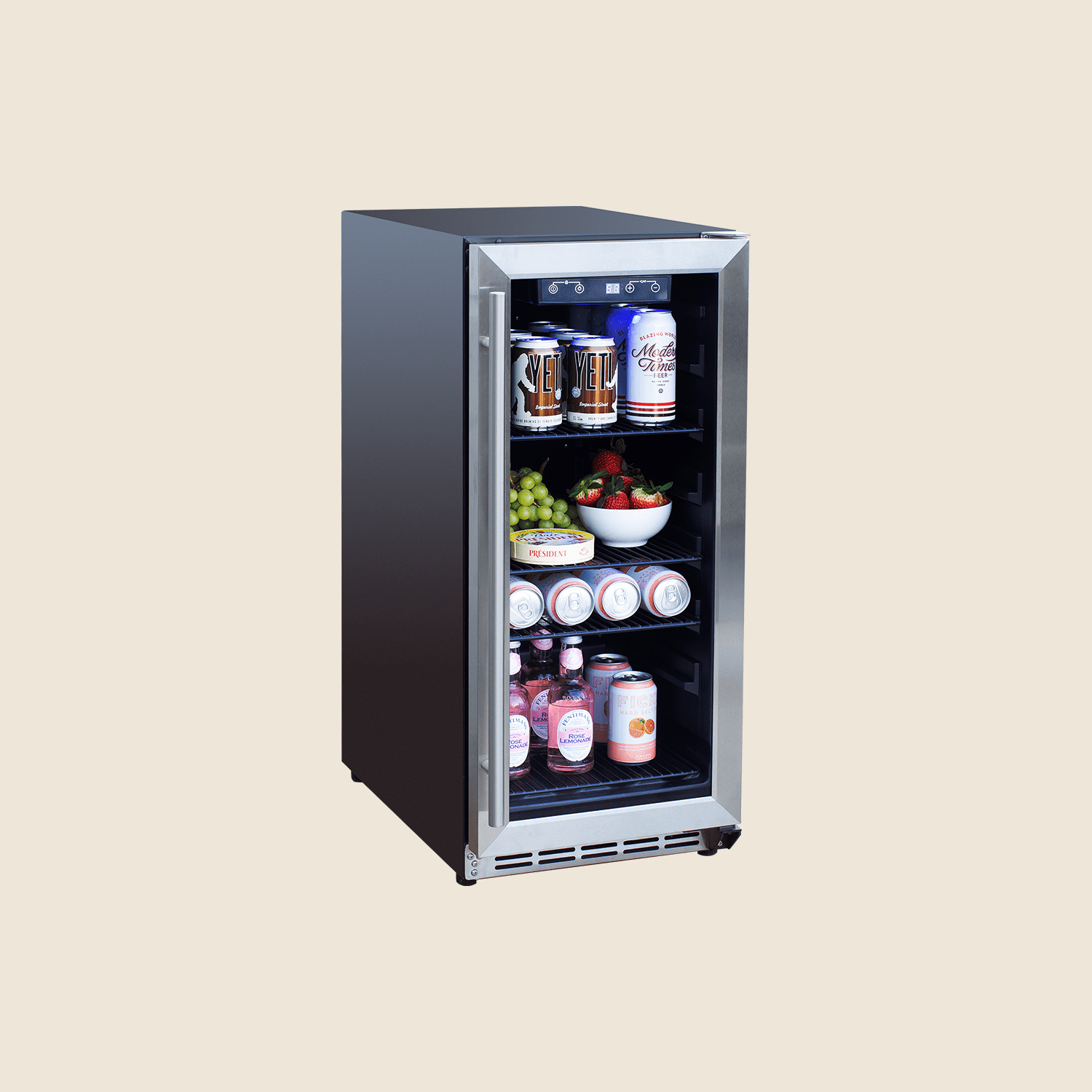 15″ 3.2 Cu Outdoor Rated Refrigerator w/ Glass Door