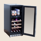 15″ 3.2 Cu. Outdoor Rated Dual Zone Wine Cooler