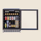 24″ 5 Cu. Outdoor Rated Refrigerator w/ Glass Doo
