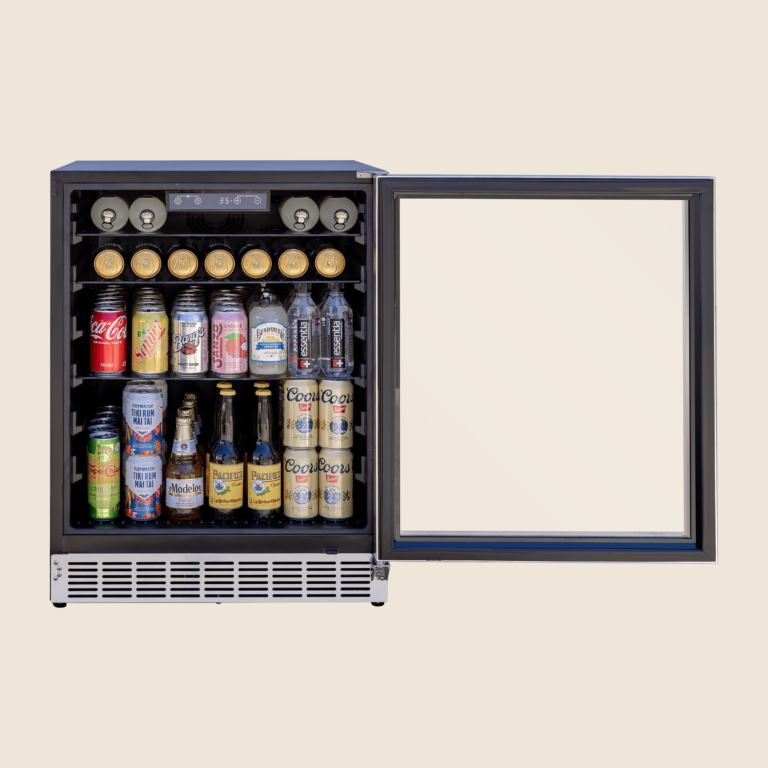 24″ 5 Cu. Outdoor Rated Refrigerator w/ Glass Doo