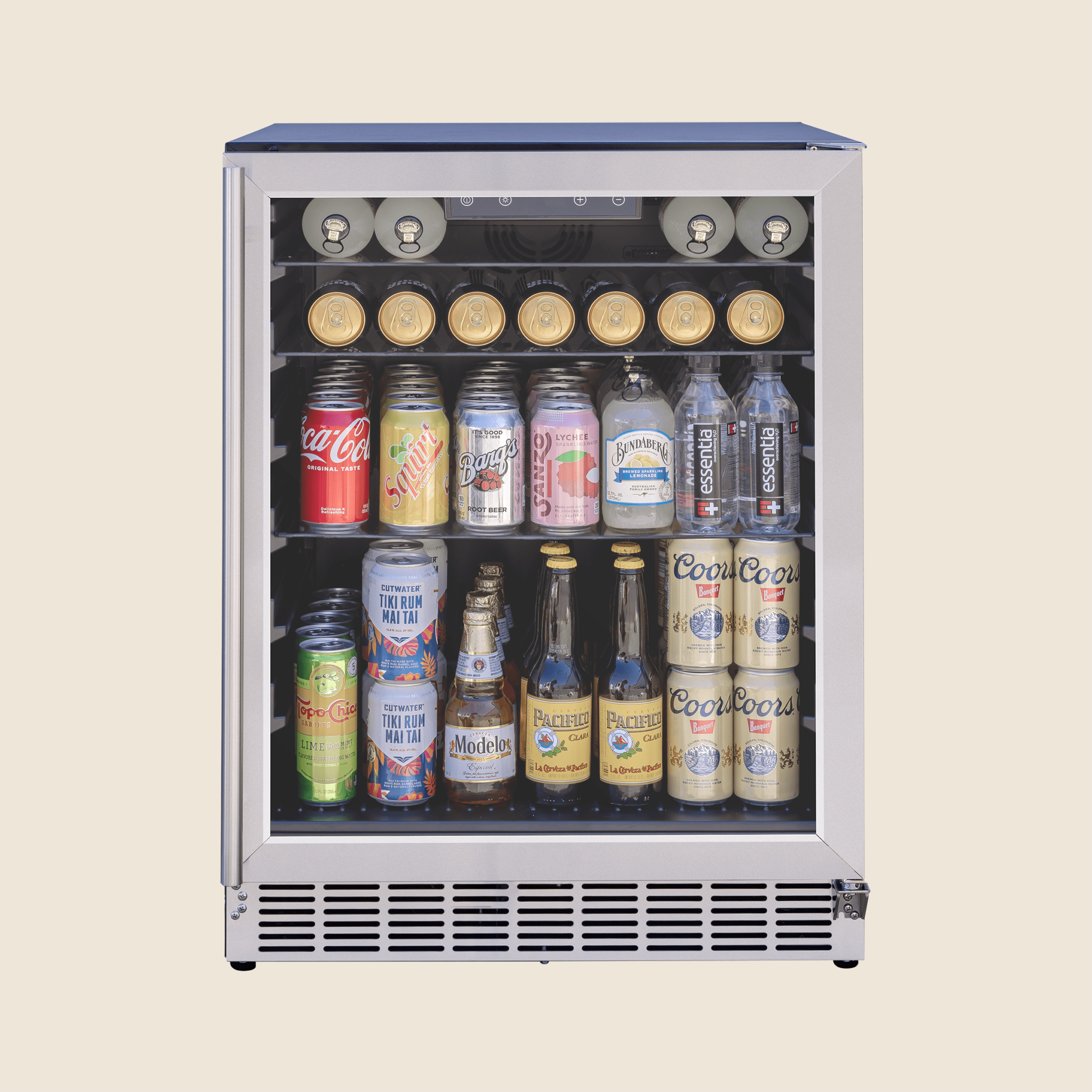 24″ 5 Cu. Outdoor Rated Refrigerator w/ Glass Doo